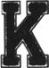 Urban Classics Letters Patch Zwart