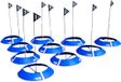 Powershot Voetbalgolf Set 10 - Blauw