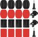 Zouma B.V. 18 sets pads de fixation pour montage de casque plat et incurvé - Compatible avec Action Camera Session/4/3/3+/2 - Facile à fixer