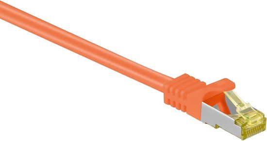 Good Connections S/FTP CAT7 10 Gigabit Netwerkkabel / Oranje - LSZH - 0,15 meter