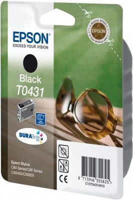 Epson T0431 Black Ink Cartridge - High Capacity - DURABrite Ink