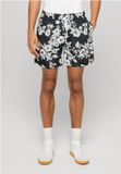 Urban Classics Pattern Zwemshorts Mannen Zwart/Wit Gebloemd 3XL
