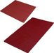 Urban Living Tapis antidérapant pour douche/salle de bain - Lot de 2 - Caoutchouc - Rouge foncé