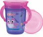 Nuby Nûby - Oefenbeker - 360° Wonder cup met handvatten - 240ml - Paars - 6m+