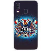 Samsung Galaxy A40 Allez les bleus bedrukt siliconen hoesje