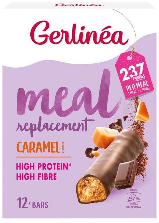 Gerlinea Maaltijdvervanger - Afslankrepen - Karamel - 12 x 31 g
