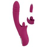 Javida Licking & Thrusting Stoßvibrator pour femmes Bes/Argent 21,5-22,5 cm