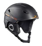 BLACK CREVICE Kitzbühel Skihelm, zwart/oranje, maat S