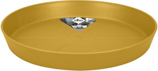 Elho Loft Urban Schotel Rond 24 - Honinggeel - Ø 24.4 cm