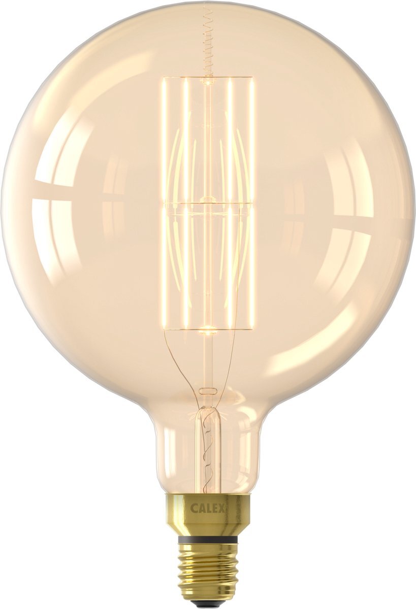 Calex MegaGlobe XXL Gold - E27 LED Lamp - Filament Lichtbron Dimbaar - 10,5W - Warm Wit Licht