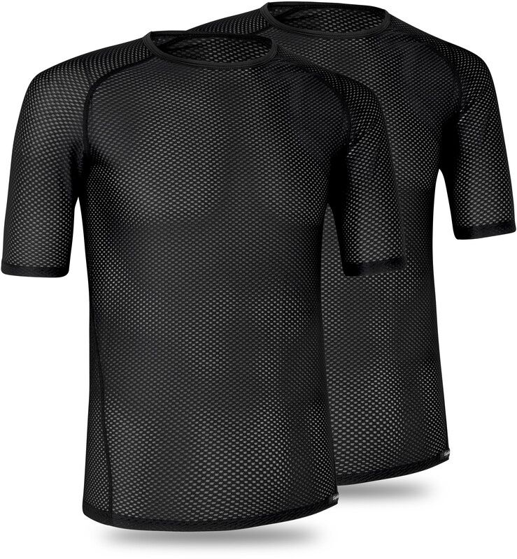 GripGrab Ultralight Mesh Baselayer - 2 stuks - Zwart