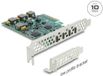 Delock Carte PCI Express x4 vers 4 x USB Type-C™ 10 Gbps - Format compact