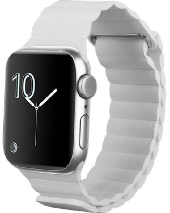 Just in Case horlogebandje geschikt voor Apple Watch Bandje (Magfit) - Ivory