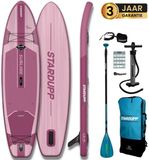 Stardupp Sublime Elite SUP Board – Opblaasbaar – Touring Model – 320x80cm – Max. 150KG – Complete Set – Roze