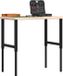 vidaXL Werkbank rechthoekig 100x60x(73-99,5) cm massief eikenhout