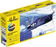 Heller Modelbouwpakket Vliegtuigen - 56272 Grumman F6F-5 Hellcat - Amerikaans Jachtvliegtuig - Starter Kit Plastic - 1:72 - Modelbouw