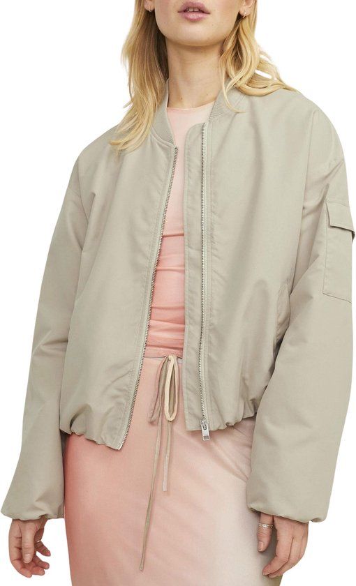JACK JJXX Leila Bomber Jacket - Women's Size M - Light Grey