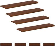 vidaXL - Trap - Tread - 8 - st - 110 - x - 30 - x - 2 - cm - Donkerbruin - Massief - Eikenhout