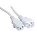 Cordon d'alimentation C14 / C13 blanc 0,6 m