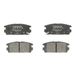 Bosch BP1048 plaquettes de frein essieu arrière Certification ECE-R90, 1 jeu de 4 plaquettes