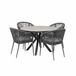 AVH-Collectie Lissabon Samantha dining tuinset 120xH75cm antraciet