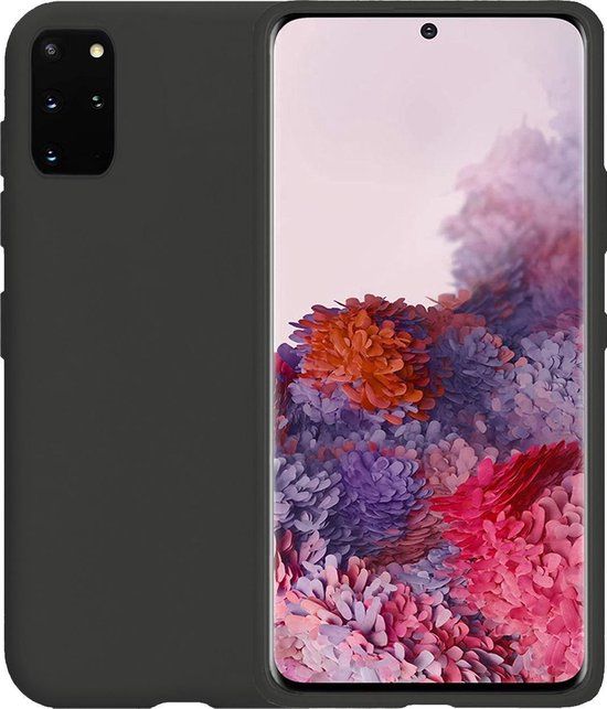 LUQ Hoesje Samsung Galaxy S20 Plus - Siliconen Back Cover - Zwart