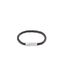 Calvin Klein zwarte leren gevlochten armband voor heren