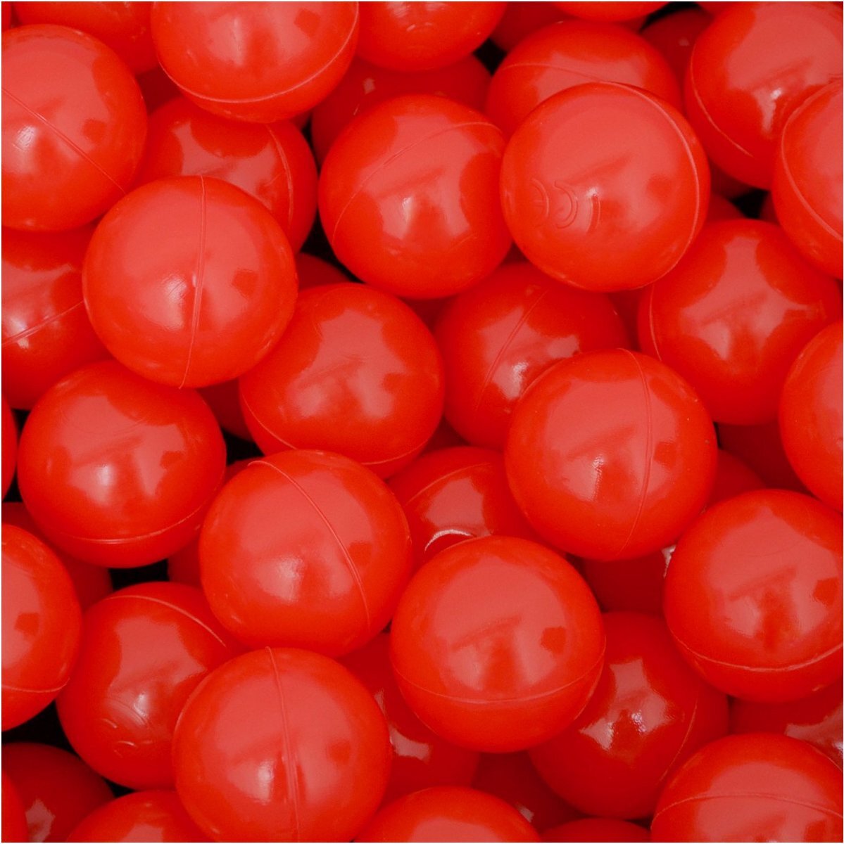 LittleTom 50 Baby ballenbak ballen - 5.5cm ballenbad speelballen voor kinderen vanaf 0 jaar Rood