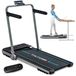 Thunder tapis de course IMPACT SILVER, 106,5x40cm, 12 km/h, FitShow, pliable, avec Bluetooth, roues de transport