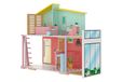 Maison en bois avec mobilier et terrasse dépliable - 59x66x30 cm
