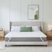 Surmatelas 100x200 cm, 7,5 cm d'épaisseur, en mousse à mémoire de forme avec gel, fibres de bambou, antidérapant