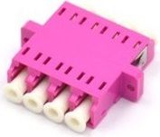 XtendLan LC-LC Quad-Adapter, Multimode, OM4, Violet, für Glasfaserverteiler