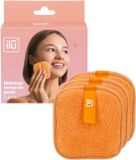 ilu - Reusable Makeup Remover Pads Orange - 3pcs