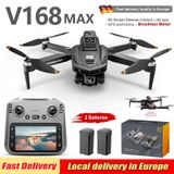 NONE V168 Pro MAX GPS Drone 4K Professionele 1080P HD Camera 5G WIFI FPV Drone Borstelloze Motor 2 Batterijen 4,5 Inch Groot Scherm Afstandsbediening Quadcopter Jongens Speelgoed