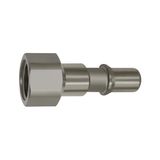 Riegler 408.52-ES nippel voor drukknop-veiligheidskoppelingen NW 8, ISO 6150 C, roestvrij staal, G 3/8 IG