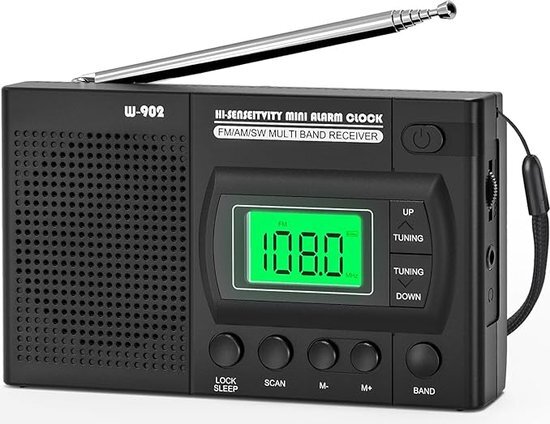 Radio voor Rampen - Noodradio - Draagbare Radio - Radio op Batterijen - Noodradio - Transistor Radio Op Batterijen - AM/FM - Sterk Signaal