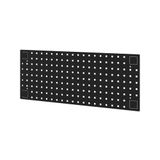 Jan Nowak Gereedschapswand, gatenwand, gereedschapsbord van staal, achterwand voor werkplaatskast, geperforeerde gereedschapshouderplaat, werkplaatsorganizer voor garage, 83 x 34 x 1 cm