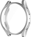 DrPhone AC6 - TPU PC Case - Bescherm Cover - Geschikt voor Galaxy Watch 5 44mm - Ingebouwde Screen Protector - Soft Shell - Flexible – Zilver