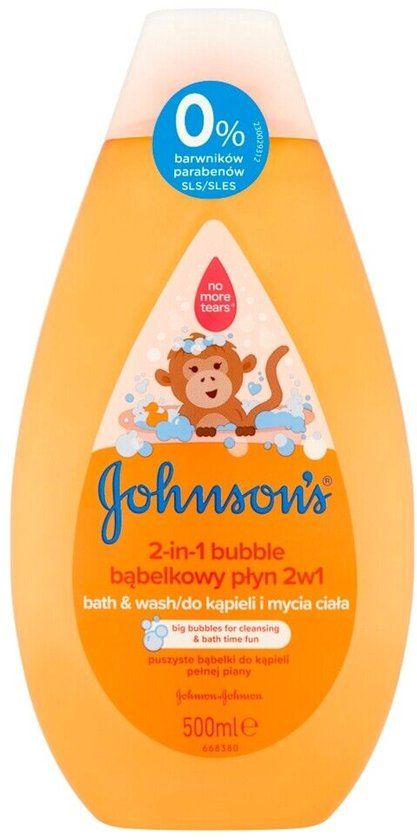 Johnson's Kids 2-in-1 Bubble Bath & Wash - 500 ml