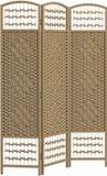 HOMCOM Kamerscherm - Hout - 120x1,5x170cm - Natuurlijk hout