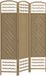 HOMCOM Paravent - Bois - 120x1,5x170cm - Bois naturel