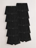 Next - Jongens - Set van 10 boxershorts met zachte tailleband - Zwart