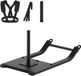 Acier Chariot de poids pour entraînement de force, équipement de fitness avec harnais, conçu pour les exercices athlétiques et l'entraînement de vitesse, compatible avec les disques de poids de 25/51 mm, noir