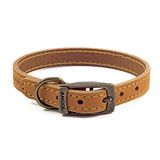 Ancol Timberwolf Hondenhalsband, leer, mosterd, voor halsomtrek 28-36 cm (maat 3)