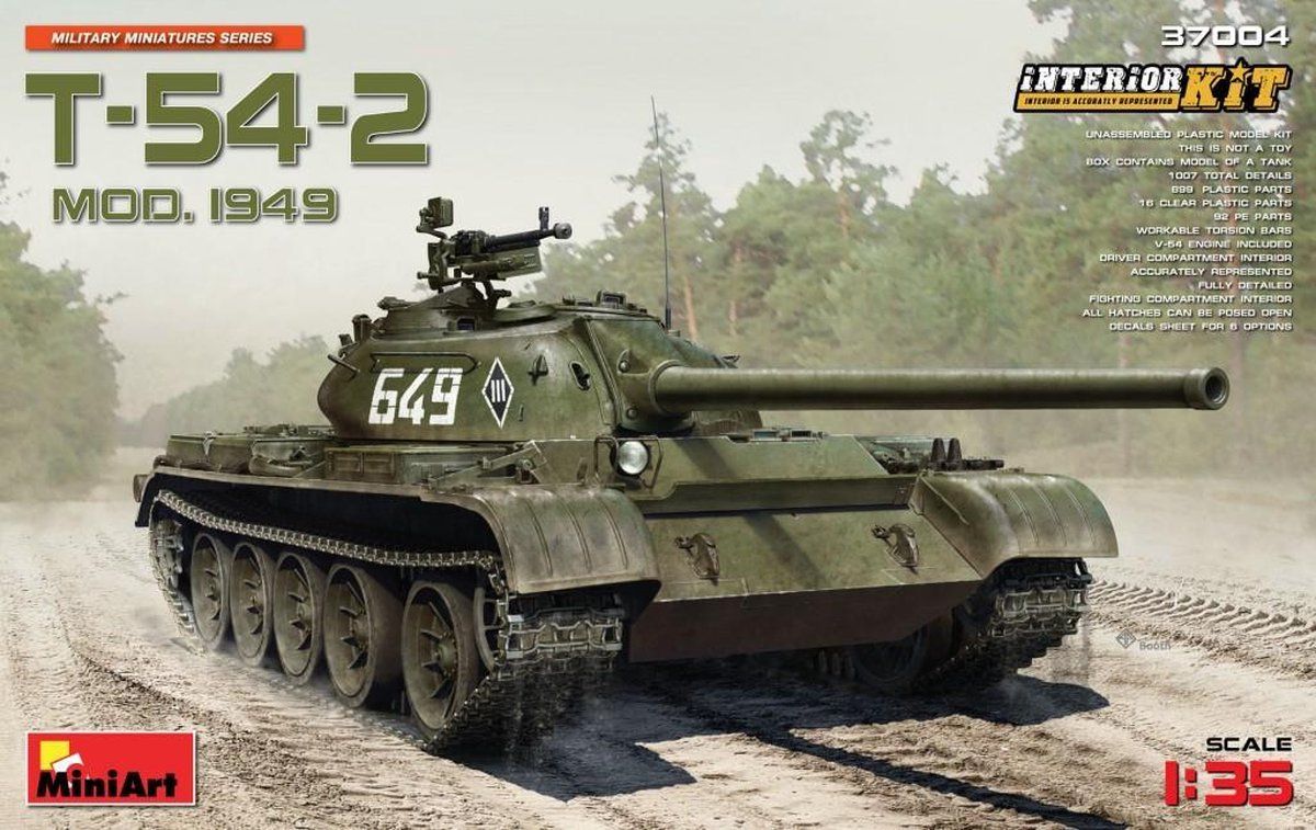 MiniArt 37004 Modelbouwset T-54-2 Mod.1949 Interior Kit