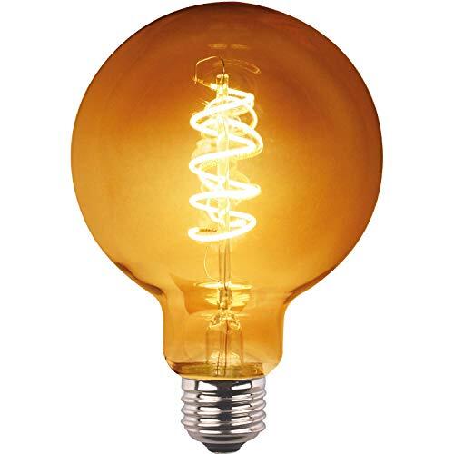 Garza Vintage Whirl - Retro LED-gloeidraadbollamp Warm licht E27 3W