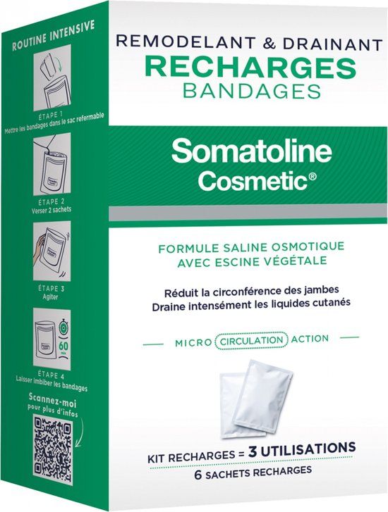 Somatoline Cosmetic Drainerende Windels Refill 1 set