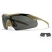Wiley X Vapor 2.5 Lunettes de soleil polarisées Or Gris Unisexe Adultes