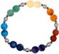 Yogi & Yogini naturals Yogi & Yogini Zeven chakra armband elastisch