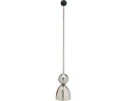 Take 2 Clack met Zwarte Rubberbal - RVS